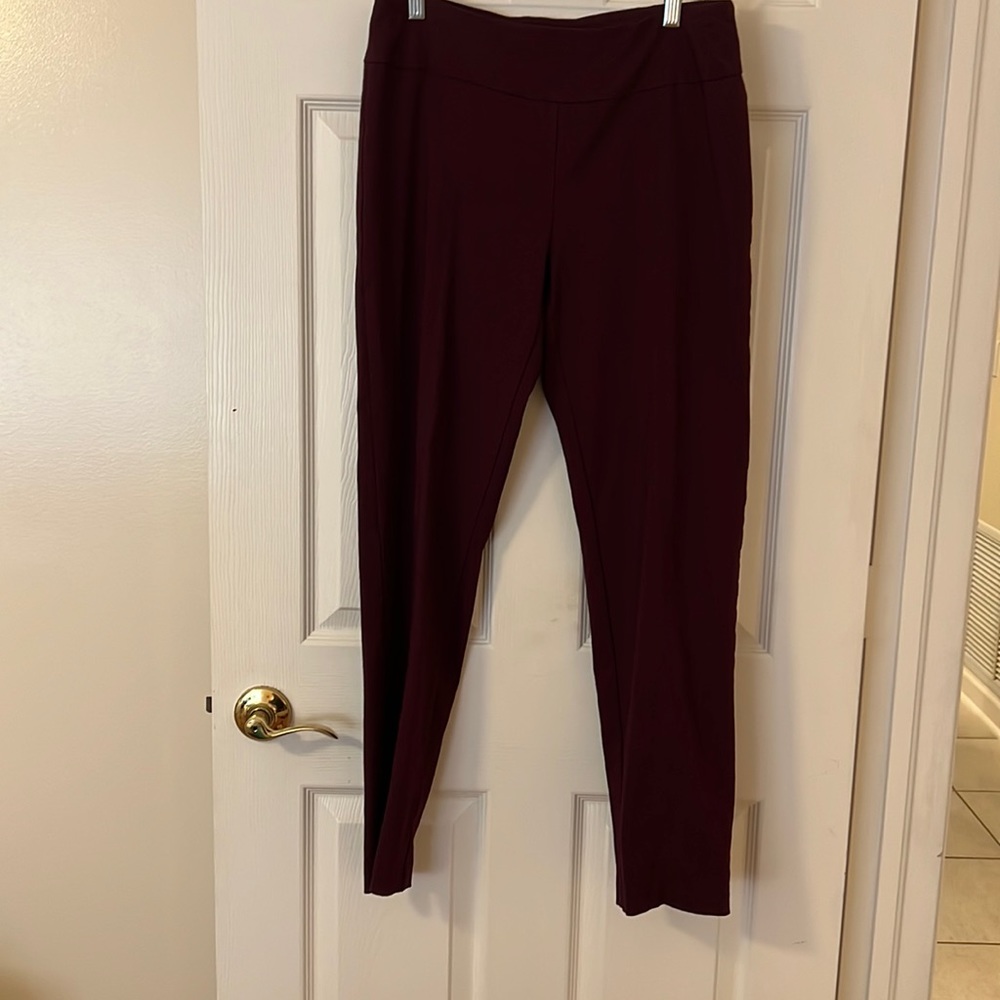 Zac & Rachel pants. Burgundy. Size 10